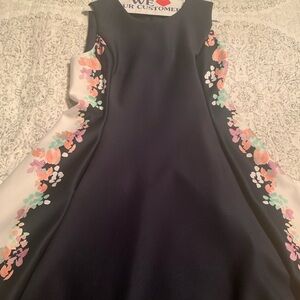 DKNY Navy Floral Dress